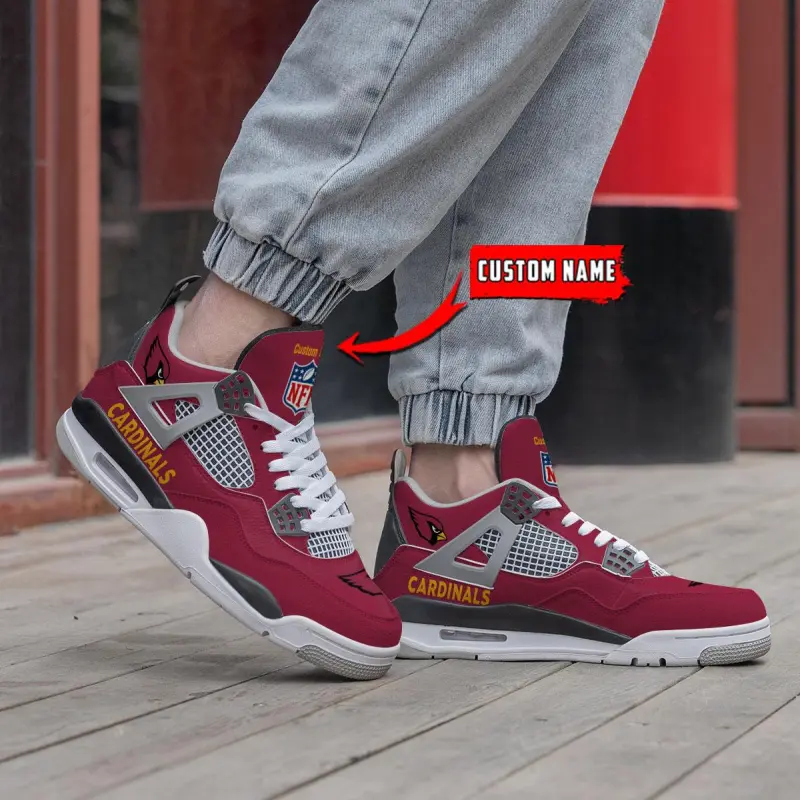 Arizona Cardinals AJ4 Sneaker Mockup 1