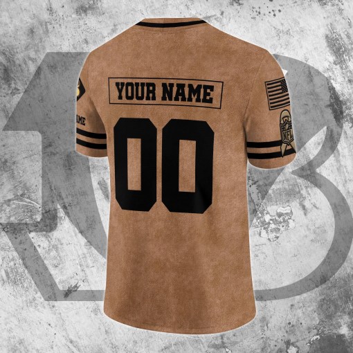 Cincinnati Bengals Personalized V-neck Football Jersey - Details