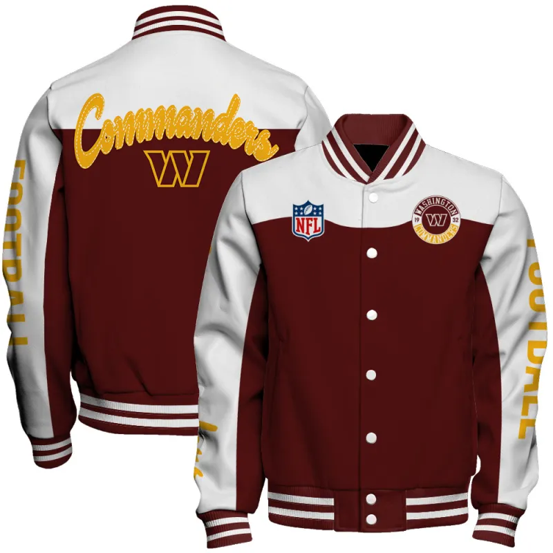 Washington Commanders Varsity Jacket
