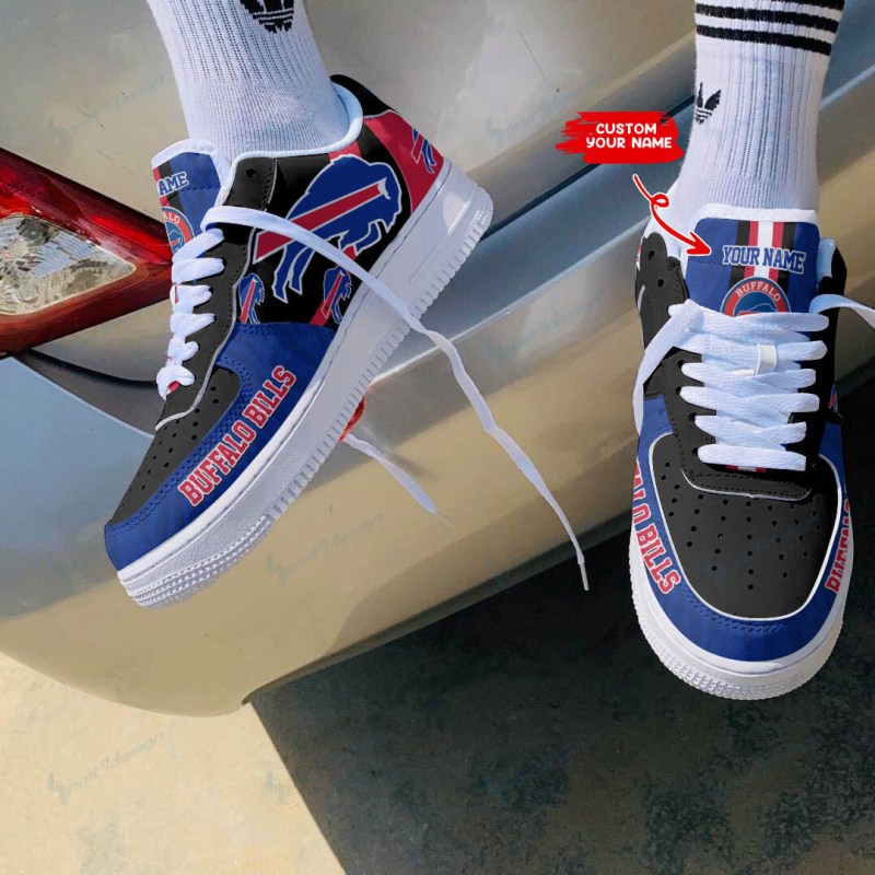Buffalo Bills AF1 Shoes Side View