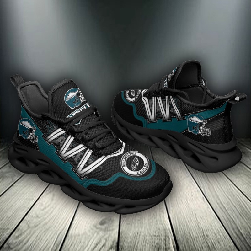 Philadelphia Eagles Yezy Running Sneakers Side View
