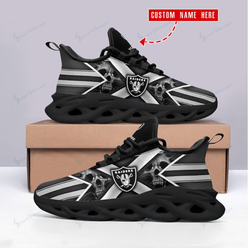Comfortable Yezy Sneakers for Las Vegas Raiders Fans