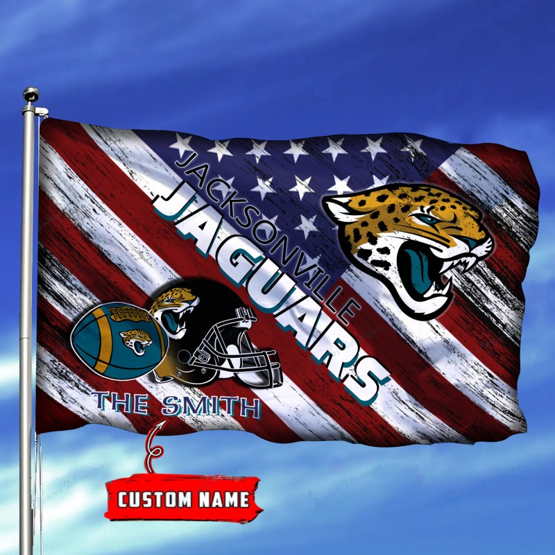 Jacksonville Jaguars Personalized Flag