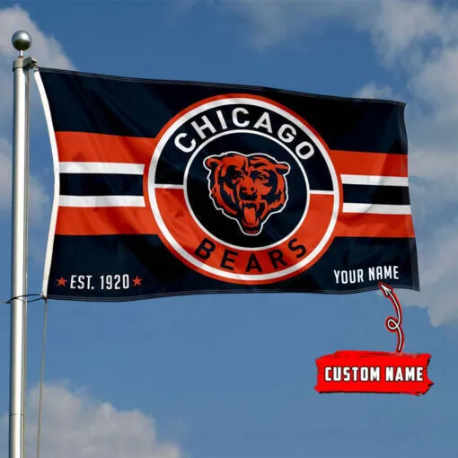 Chicago Bears Personalized Flag