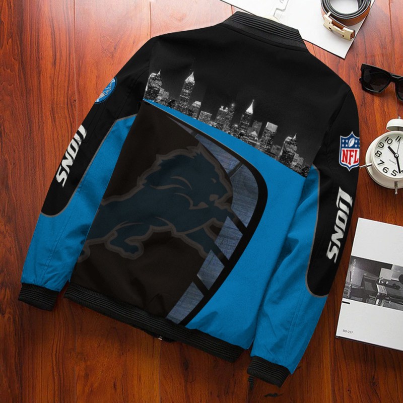 Detroit Lions Bomber Jacket Image 2