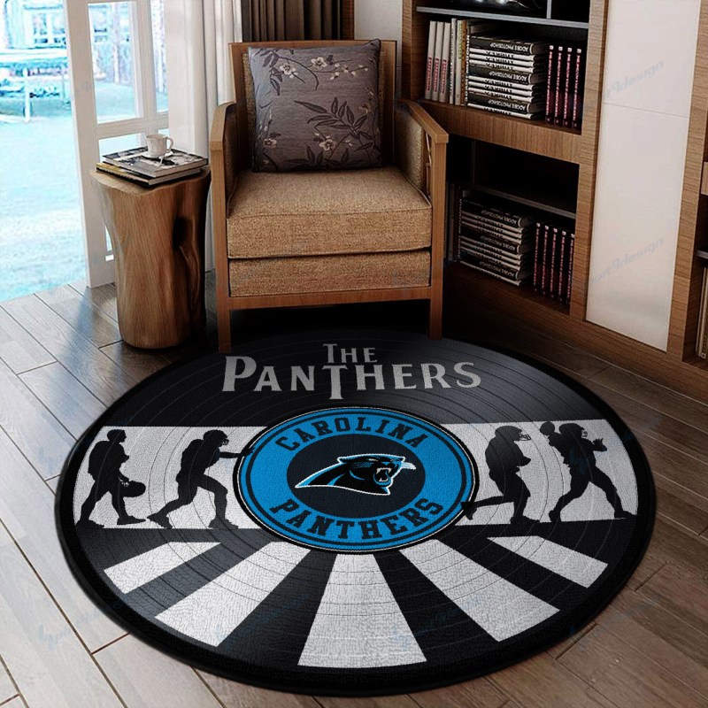Carolina Panthers Round Rug