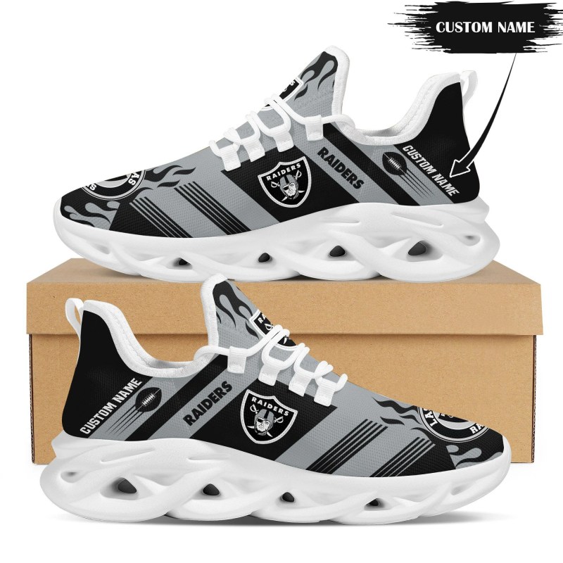 Las Vegas Raiders Personalized Yeezy Running Sneakers