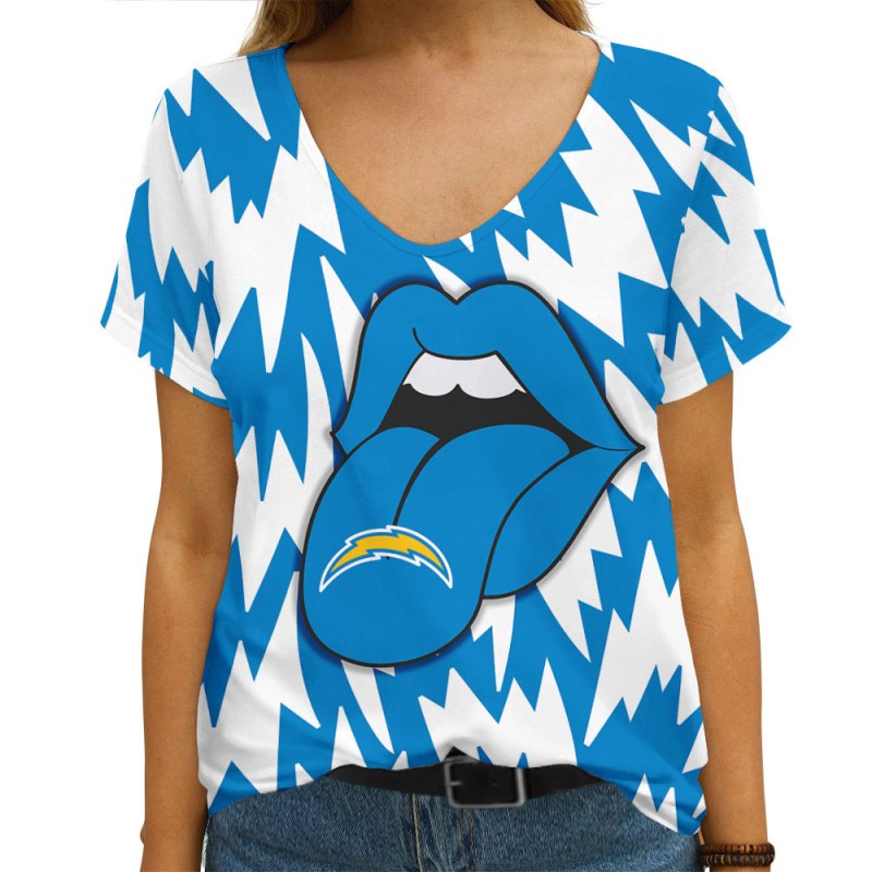 Sizing Chart for Los Angeles Chargers T-shirt