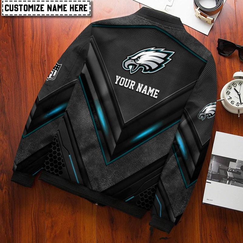 Philadelphia Eagles Bomber Jacket Back