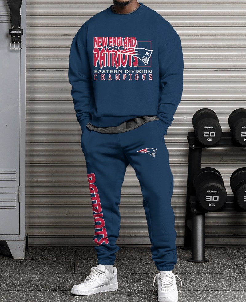 New England Patriots Combo 3D Sweatsuit and Sweatpants