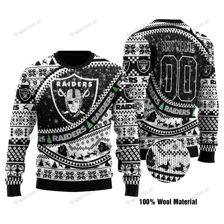 Las Vegas Raiders Woolen Sweater