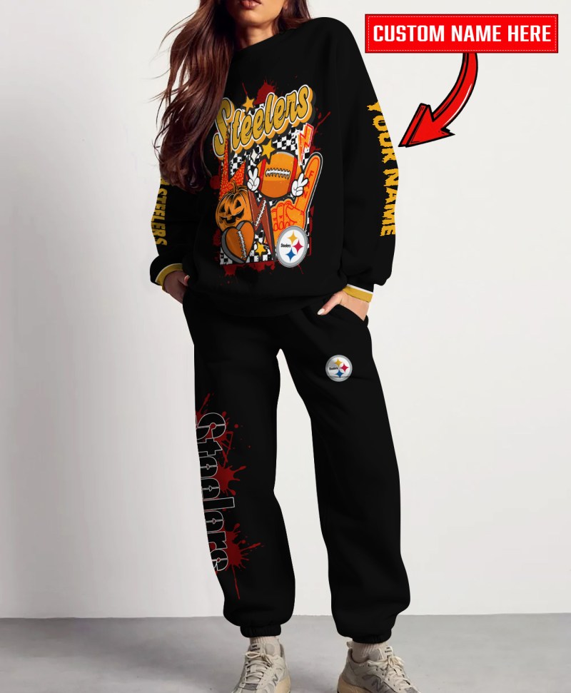 Pittsburgh Steelers Sweatshirt and Sweatpants Set