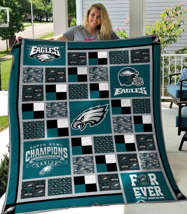 Philadelphia Eagles Premium Quilt BG77 Size Chart