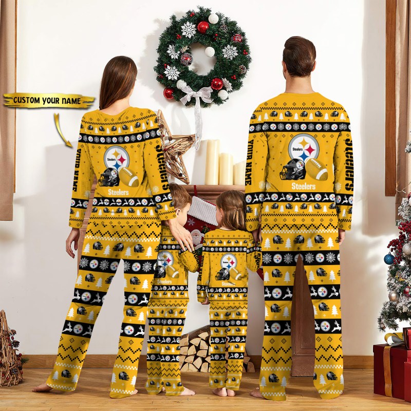 Pittsburgh Steelers Personalized Pajamas Set - Image 2