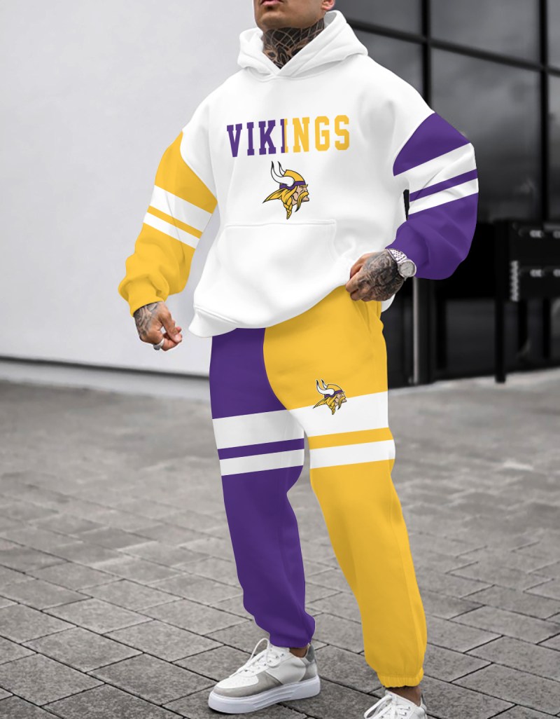 Minnesota Vikings Combo Pullover Hoodie and Sweatpants