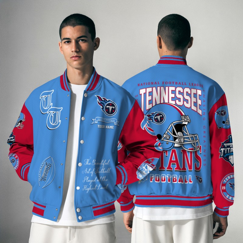 Tennessee Titans Varsity Jacket Image 3