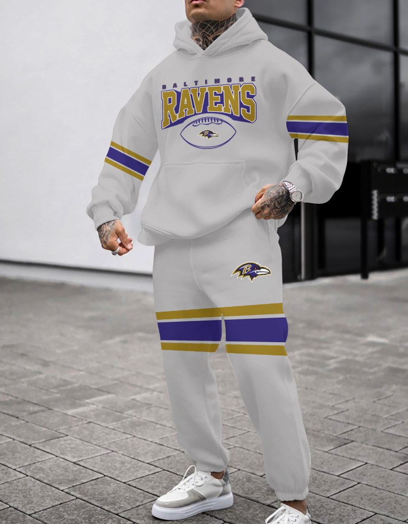 Baltimore Ravens Combo Pullover Hoodie and Sweatpants