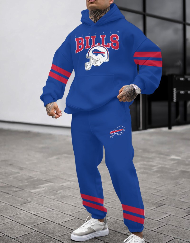 Buffalo Bills Combo Pullover Hoodie and Sweatpants