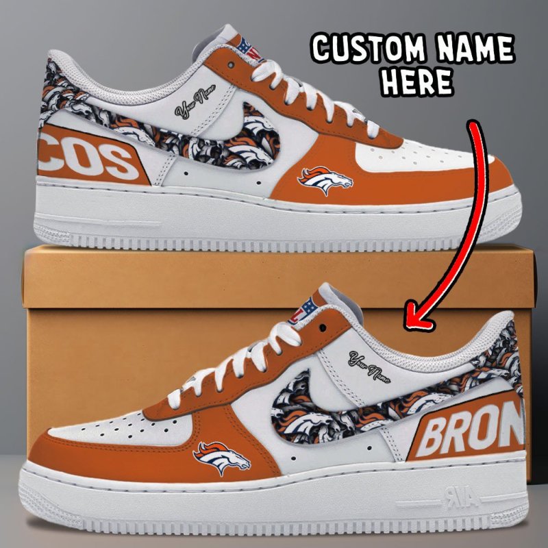 Denver Broncos Personalized AF1-1 Shoes