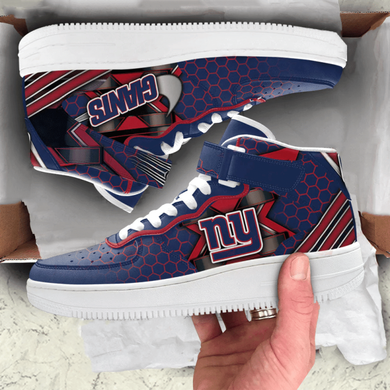 New York Giants High AF1 Sneakers - Sneaker Image