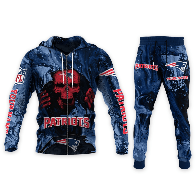 New England Patriots Personalized Hoodie and Joggers