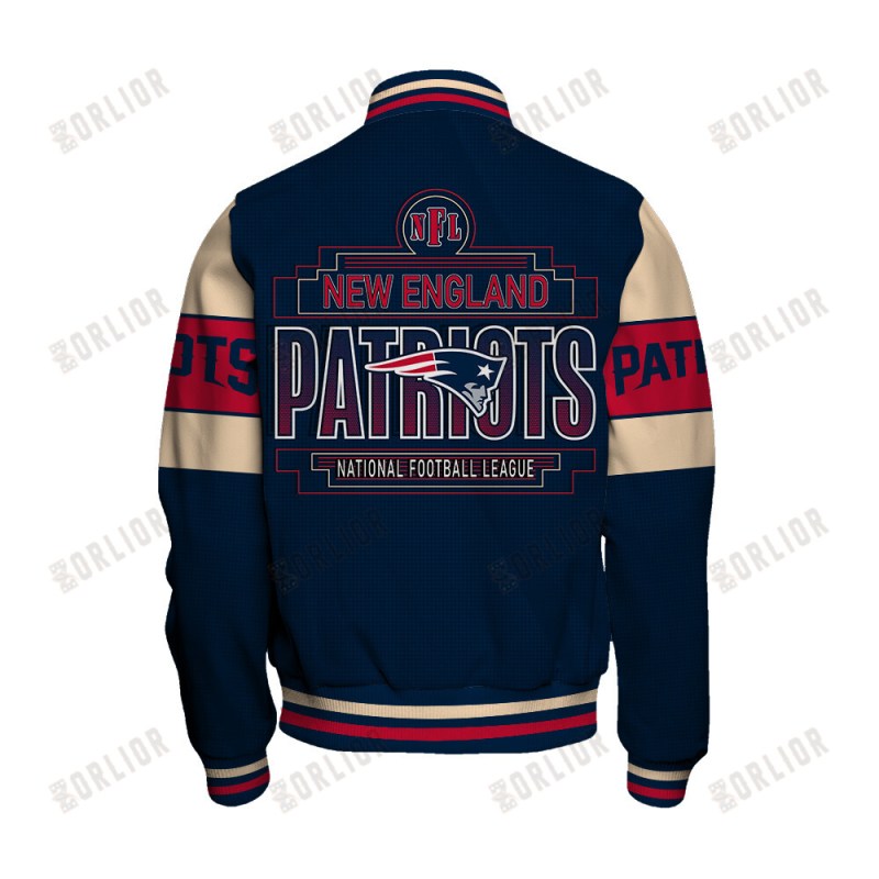 New England Patriots Varsity Jacket Details