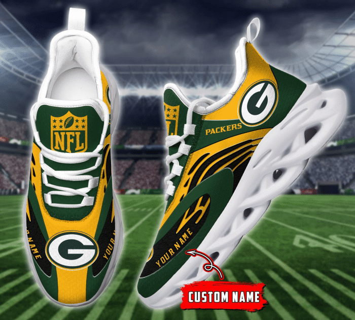 Green Bay Packers Yezy Running Sneakers