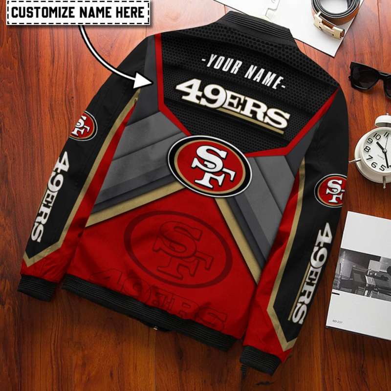 San Francisco 49ers Bomber Jacket Side View