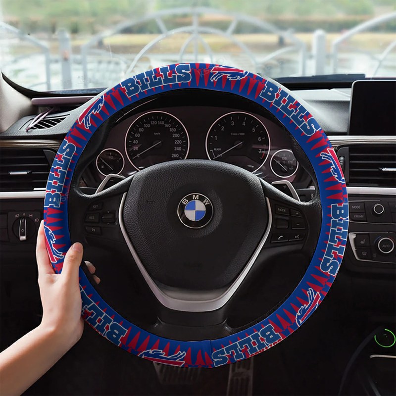 Buffalo Bills Custom 3D Steering Wheel Cover