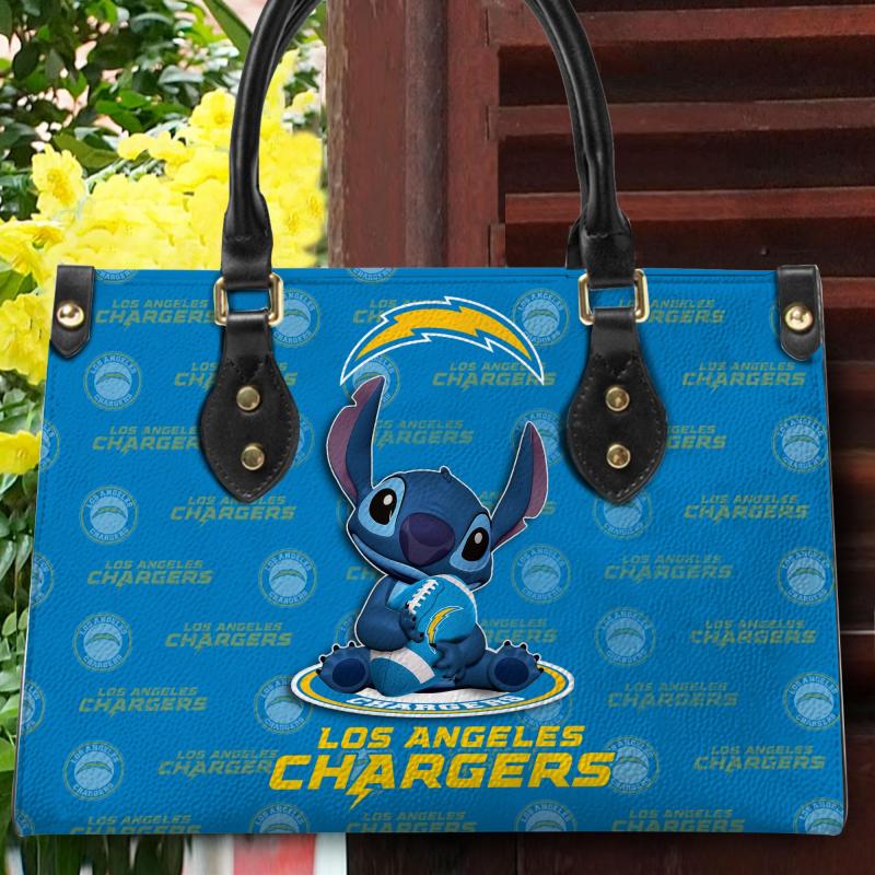 Los Angeles Chargers Personalized Leather Hand Bag