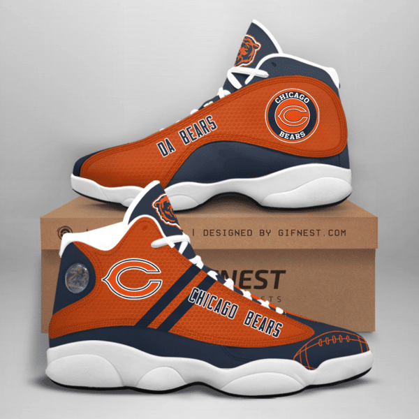Chicago Bears AJD13 Sneakers Front View