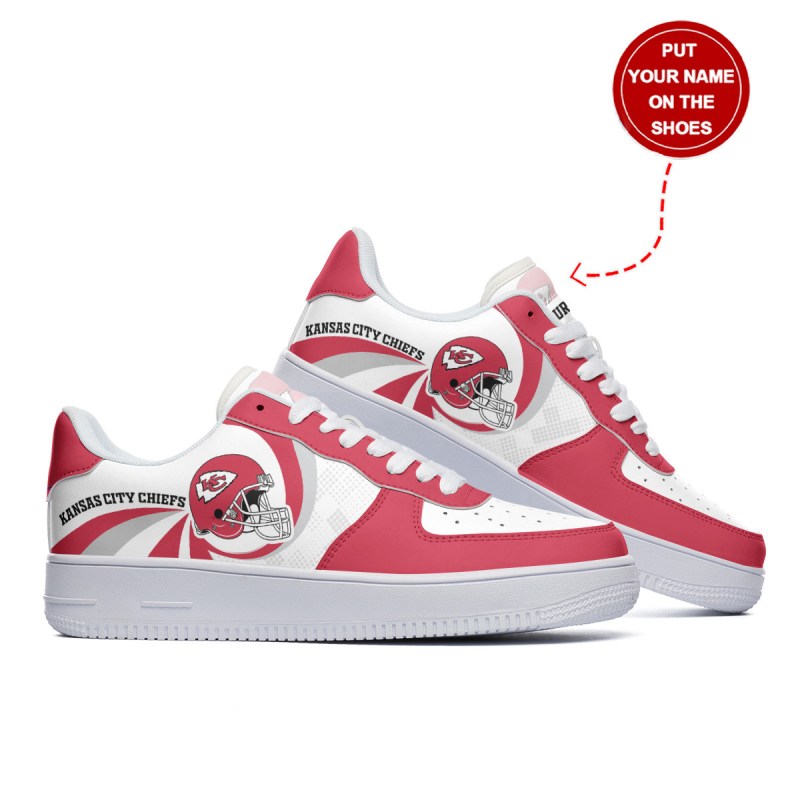 Kansas City Chiefs Personalized AF1 Shoes Detail