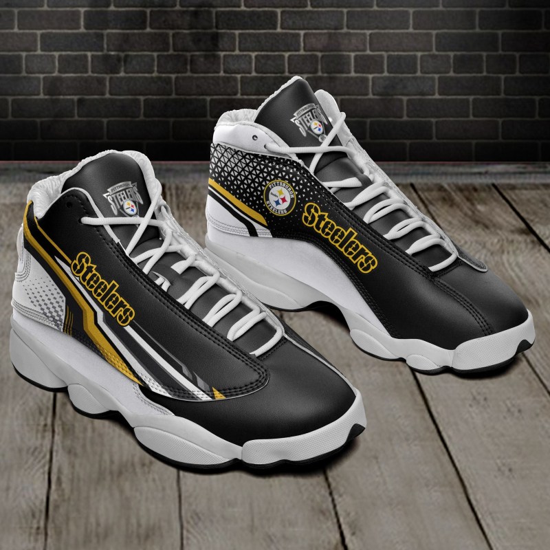 Pittsburgh Steelers JD13 Sneakers Side View