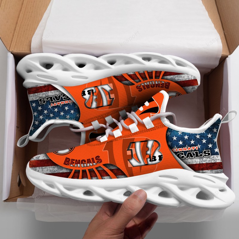 Cincinnati Bengals Yezy Running Sneakers Side View