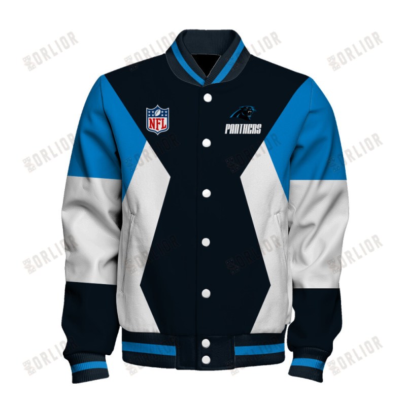 Carolina Panthers Varsity Jacket Back