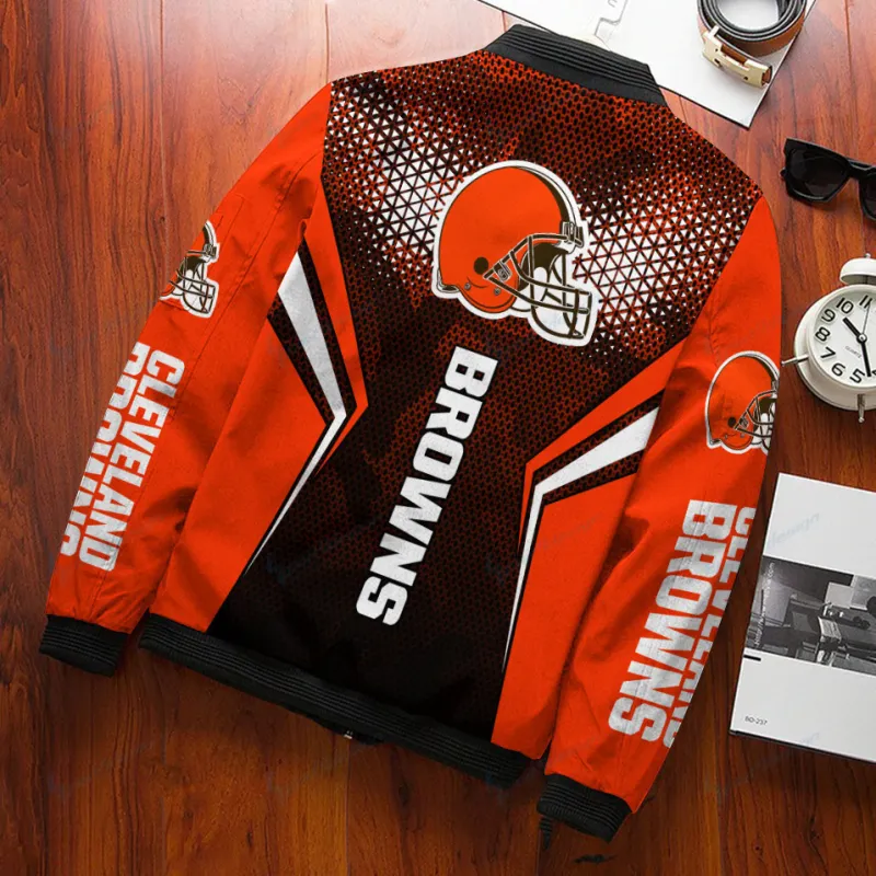 Cleveland Browns Bomber Jacket Details
