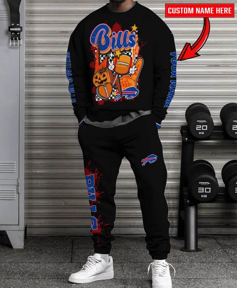 Buffalo Bills Halloween Collection Unisex Sweatshirt and Sweatpants Set