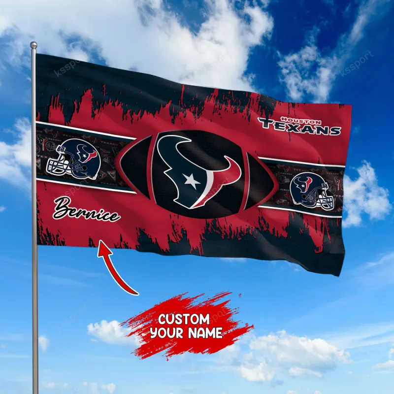 Houston Texans Personalized Flag