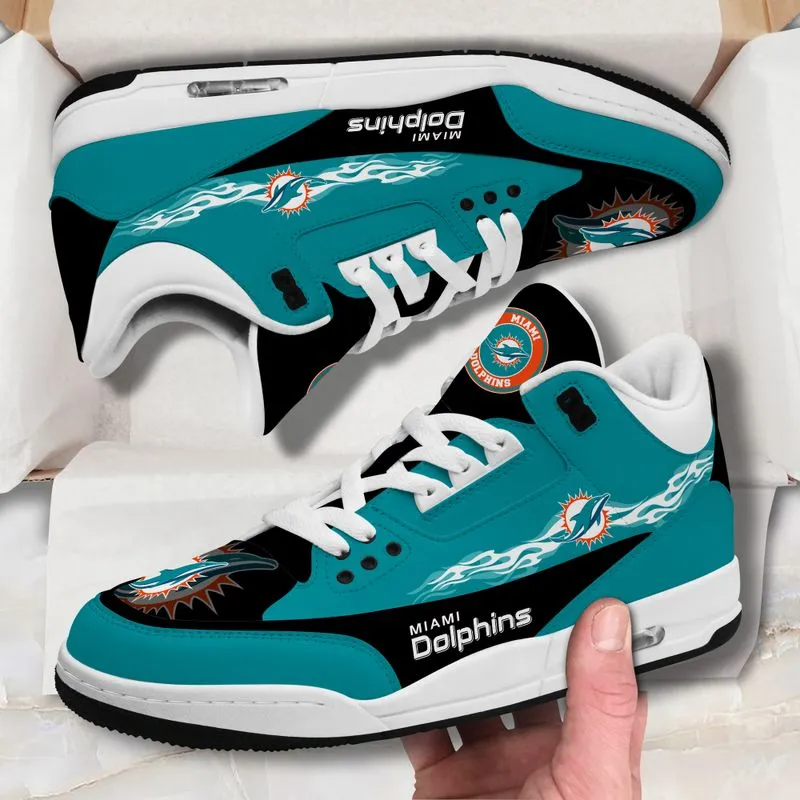 Miami Dolphins JD03 Genuine Leather Shoes