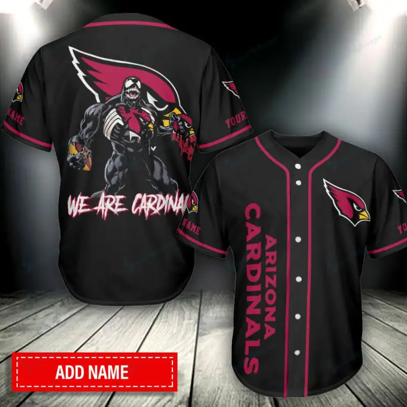 Arizona Cardinals Personalized Baseball Jersey