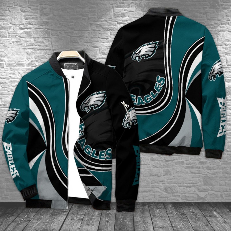 Philadelphia Eagles Bomber Jacket Front