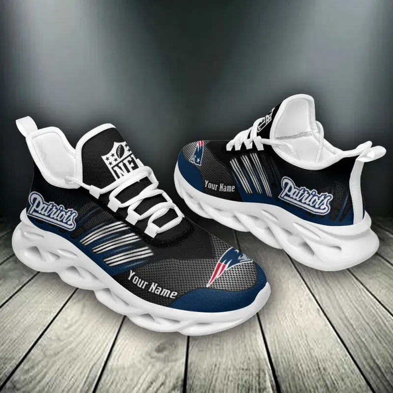New England Patriots Yezy Sneakers Different Angle