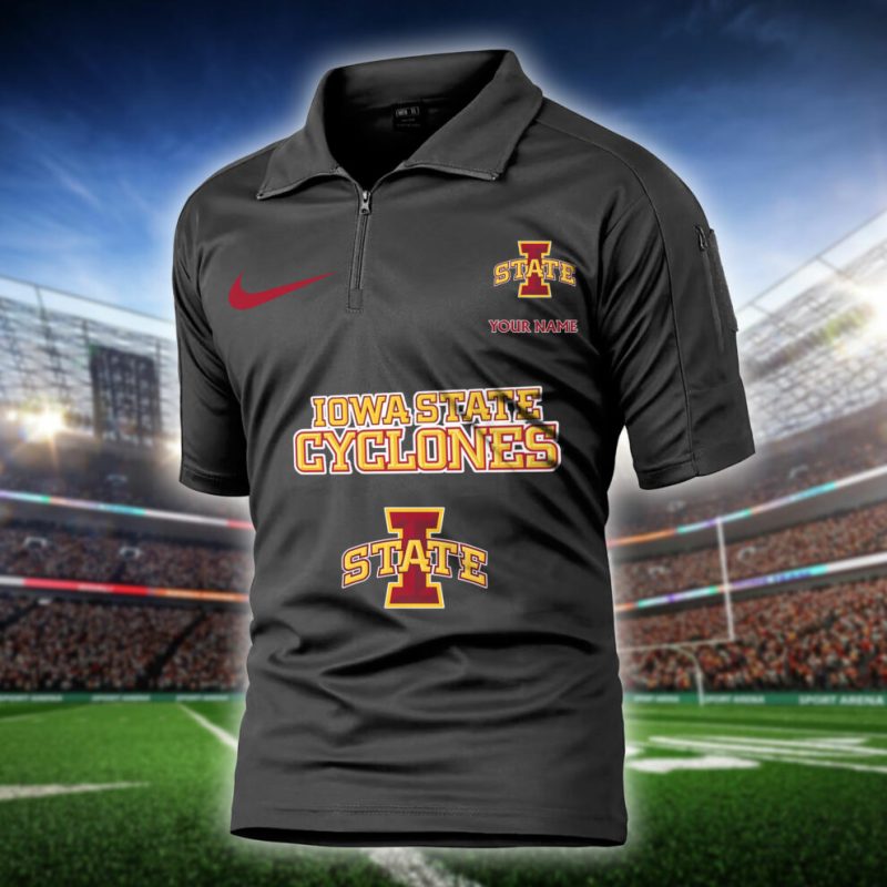 Iowa State Cyclones Army Polo Shirt - Image 1