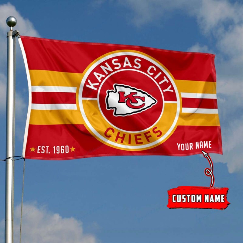 Kansas City Chiefs Personalized Flag