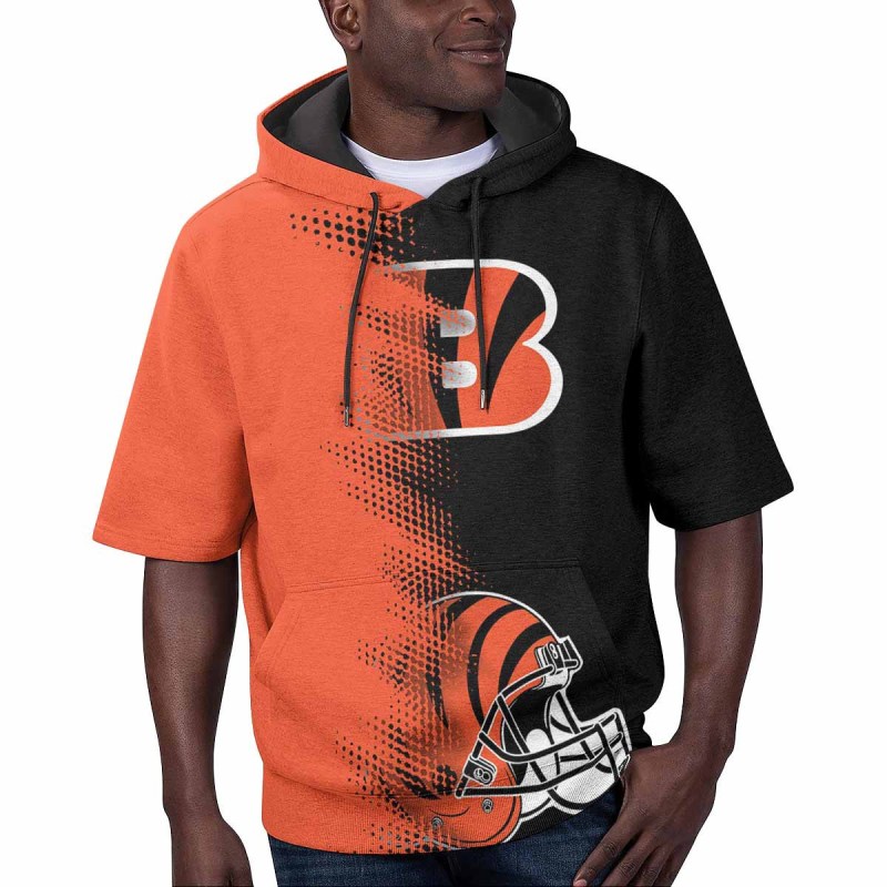 Cincinnati Bengals Short Sleeve Hoodie