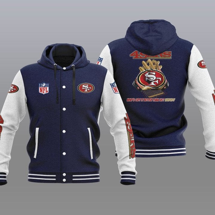 San Francisco 49ers Hooded Button Jacket