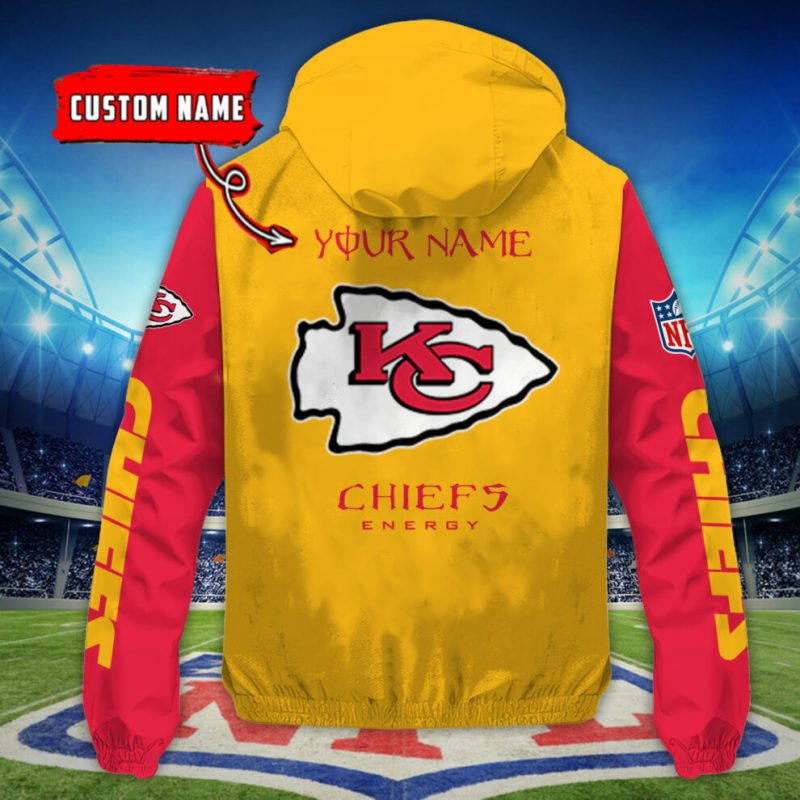 Kansas City Chiefs Outdoor Jacket showing features