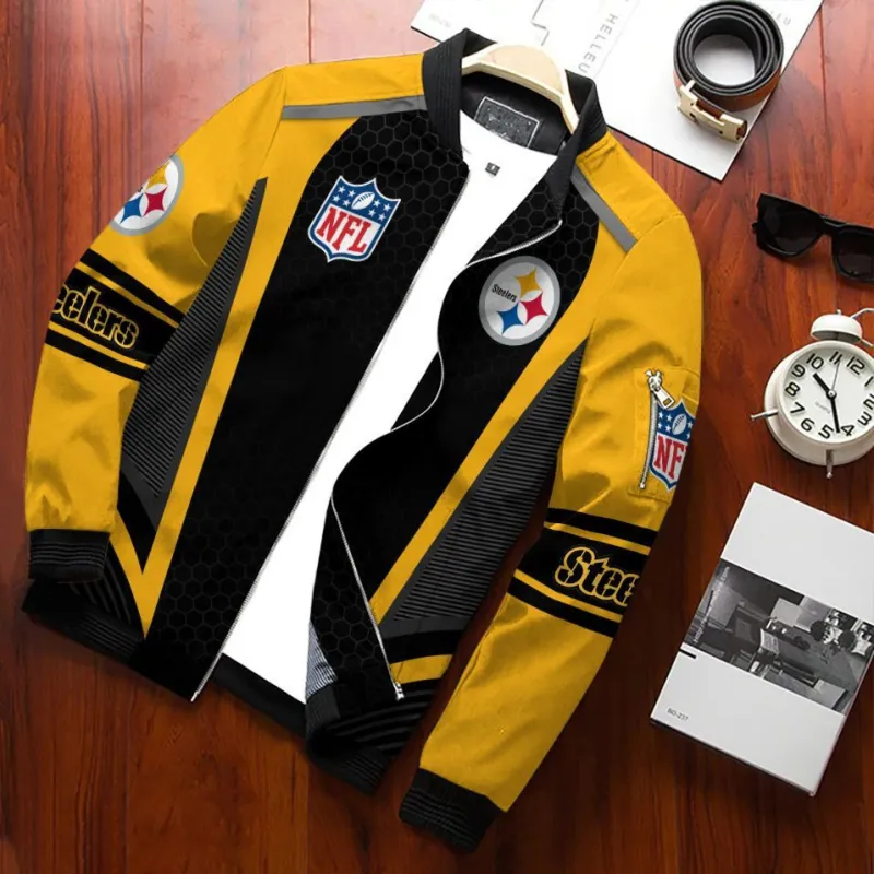 Pittsburgh Steelers Bomber Jacket Front View