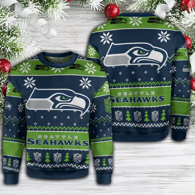 Seattle Seahawks Ugly Sweatshirt Size Chart