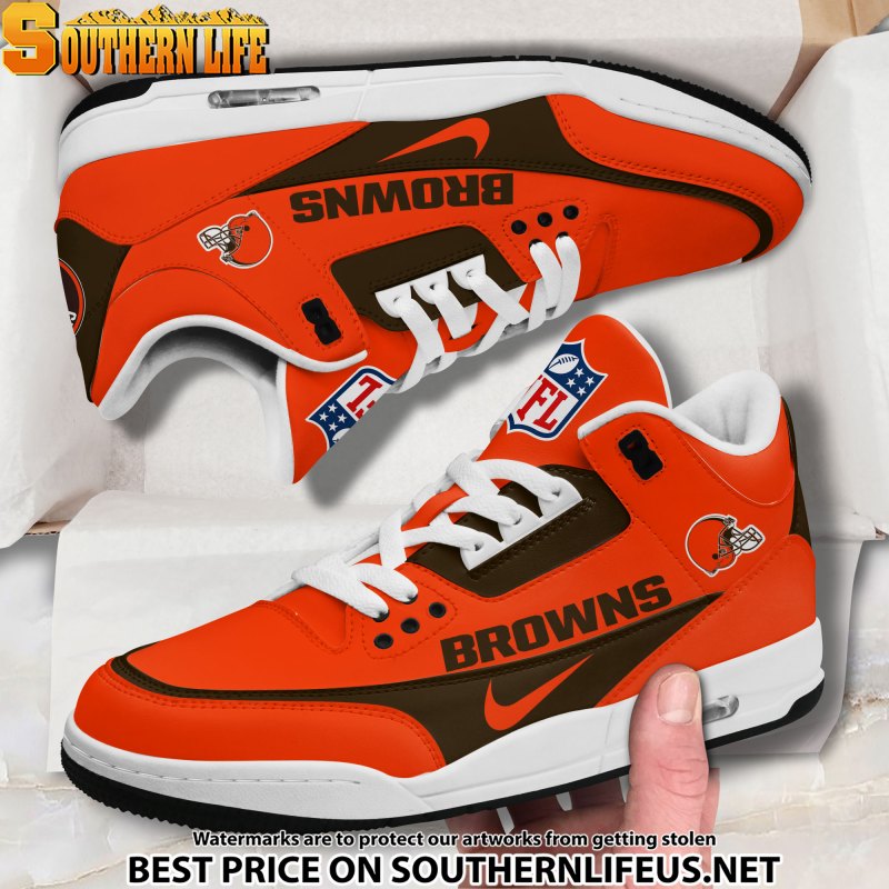 Cleveland Browns JD3 Sneakers Design 2